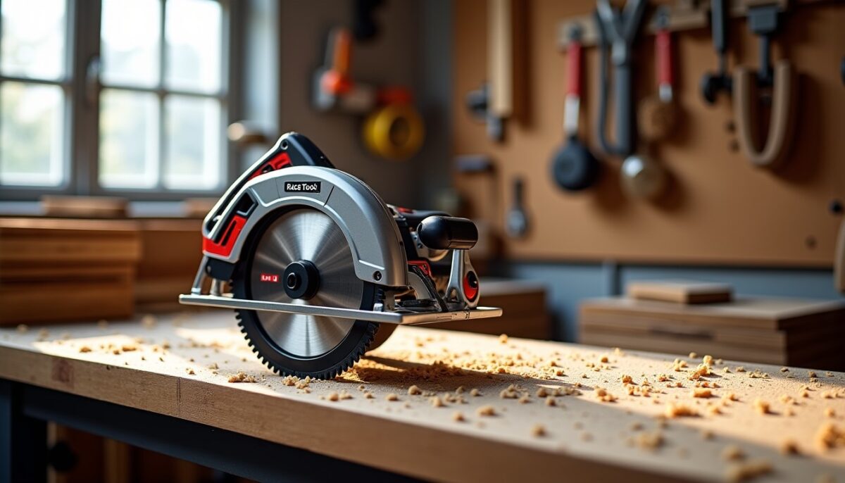 Scie circulaire RaceTools : alliez performance et précision pour des travaux impeccables